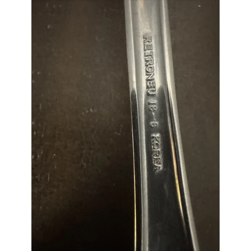 Retroneu JENNA Stainless Flatware 2 SERVING PIECES Ladle Fork